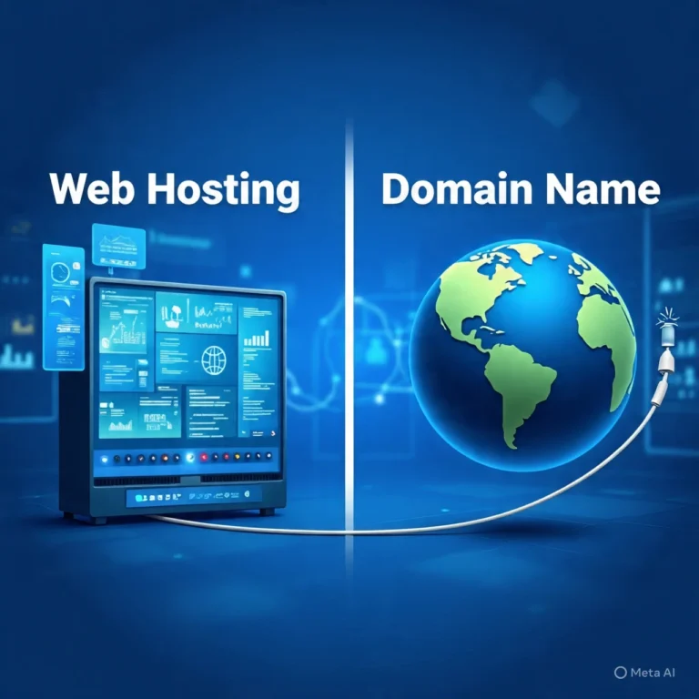 Difference Between Web Hosting and Domain