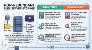 Non-Redundant Plex Server Storage