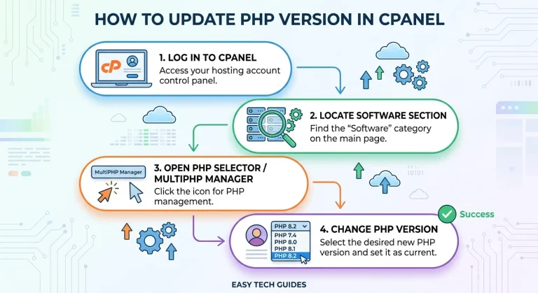 How to update PHP Version in cPanel?