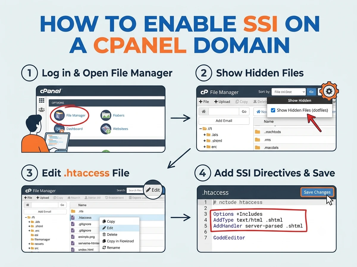 How to Enable SSI on cPanel Domain