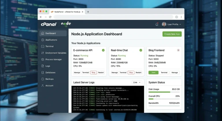 Node.js cPanel