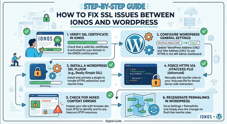 How to Fix SSL Issues Between IONOS and WordPress?
